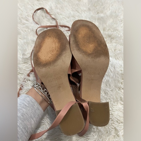 Alohas The Lille Leather Block Heels - Size 40 US 9 - Picture 4 of 8